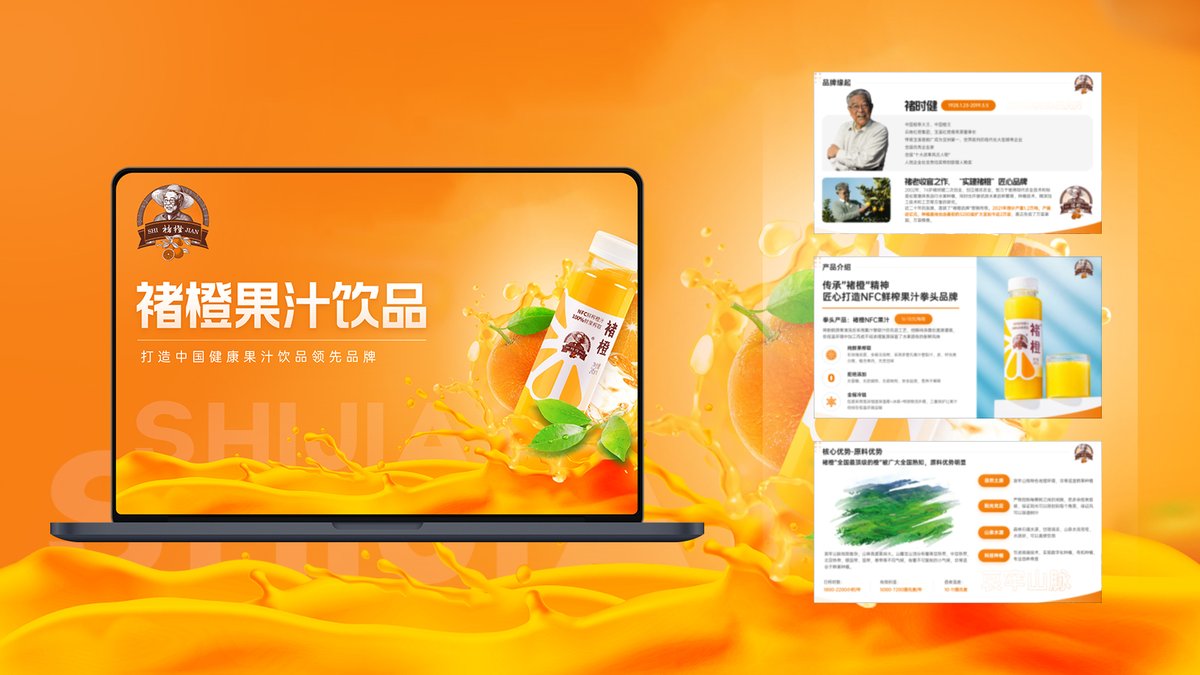 褚橙果汁 BP 成品：流行风格